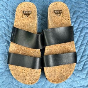 Reef Cushion Vista Hi platform sandal / slide